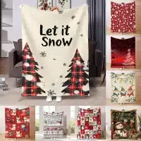 Couverture de Noël à carreaux