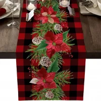 Chemin de Table de Noël en polyester, 35x180CM