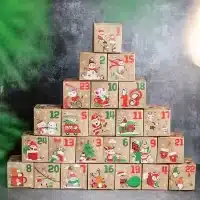 Calendrier de l'Avent de Noël, boîte à bonbons