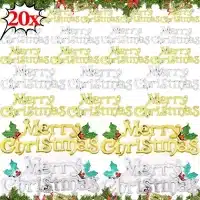 Ornements de lettres de joyeux Noël