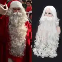 Perruque et Barbe de Père Noël, Accessoires de costume, Noël