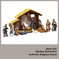 Crèche de Noël en résine